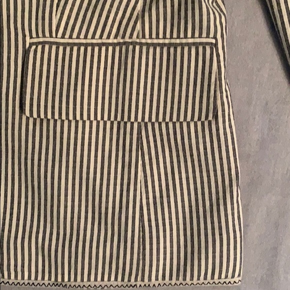 Covington Cotton Striped Unlined Blazer - Picture 4 of 7